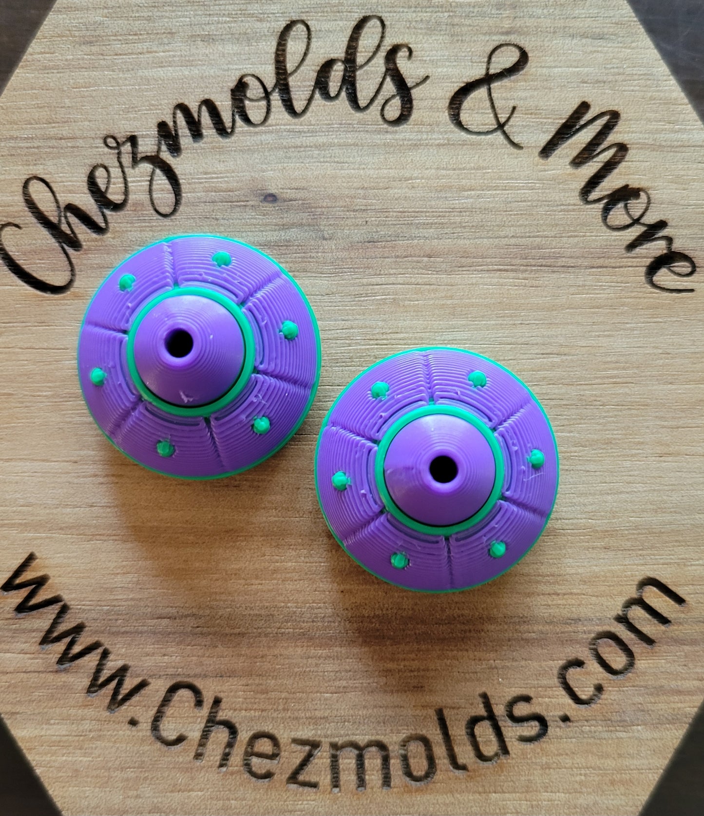 UFO spinner - 3d printed focal Bead