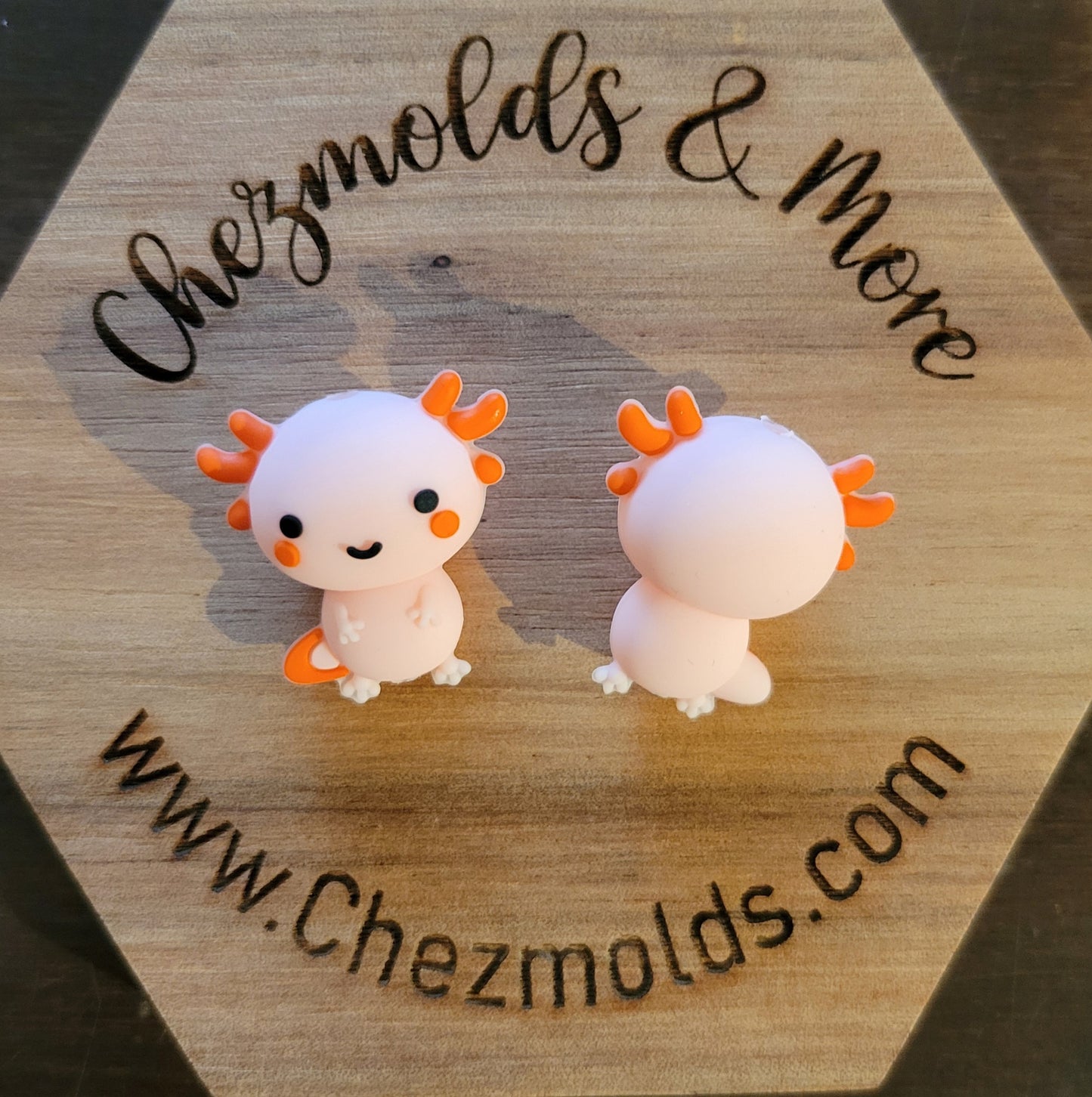 3D Axolotl- Silicone focal Bead