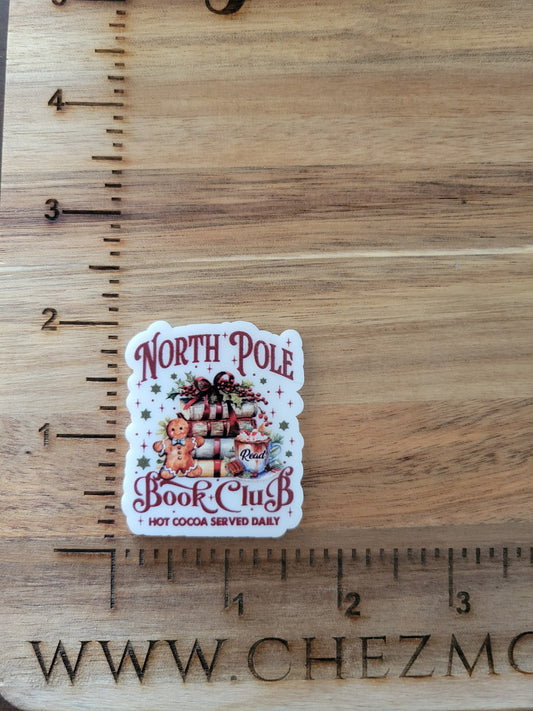 uv printed acrylic-north pole book club