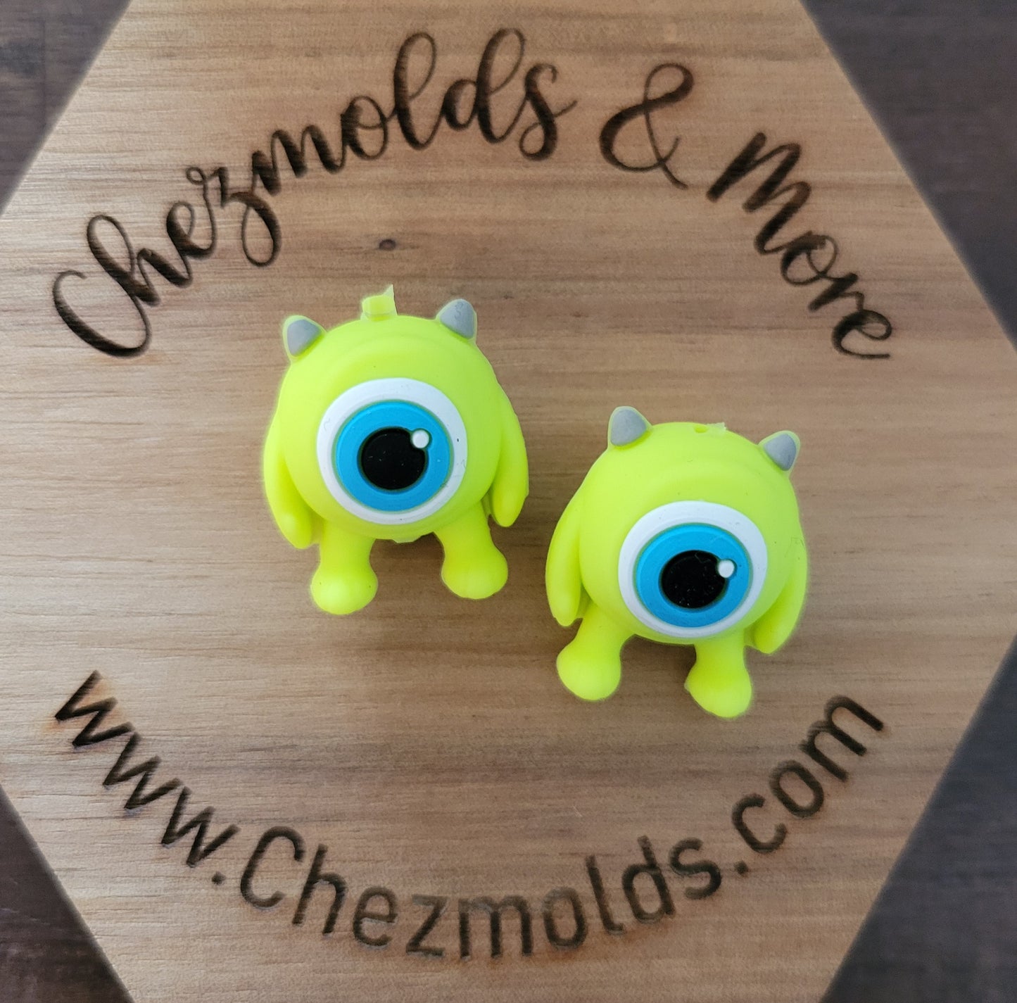 3d One eye monster- Silicone focal Bead