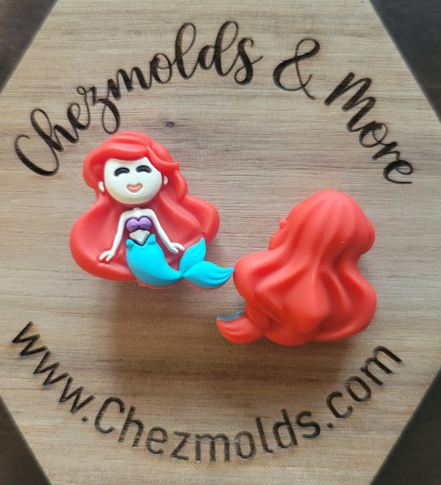 3d Princess silicone focal beads