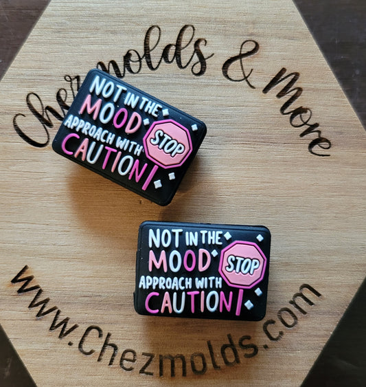 Not in the mood- Silicone focal Bead