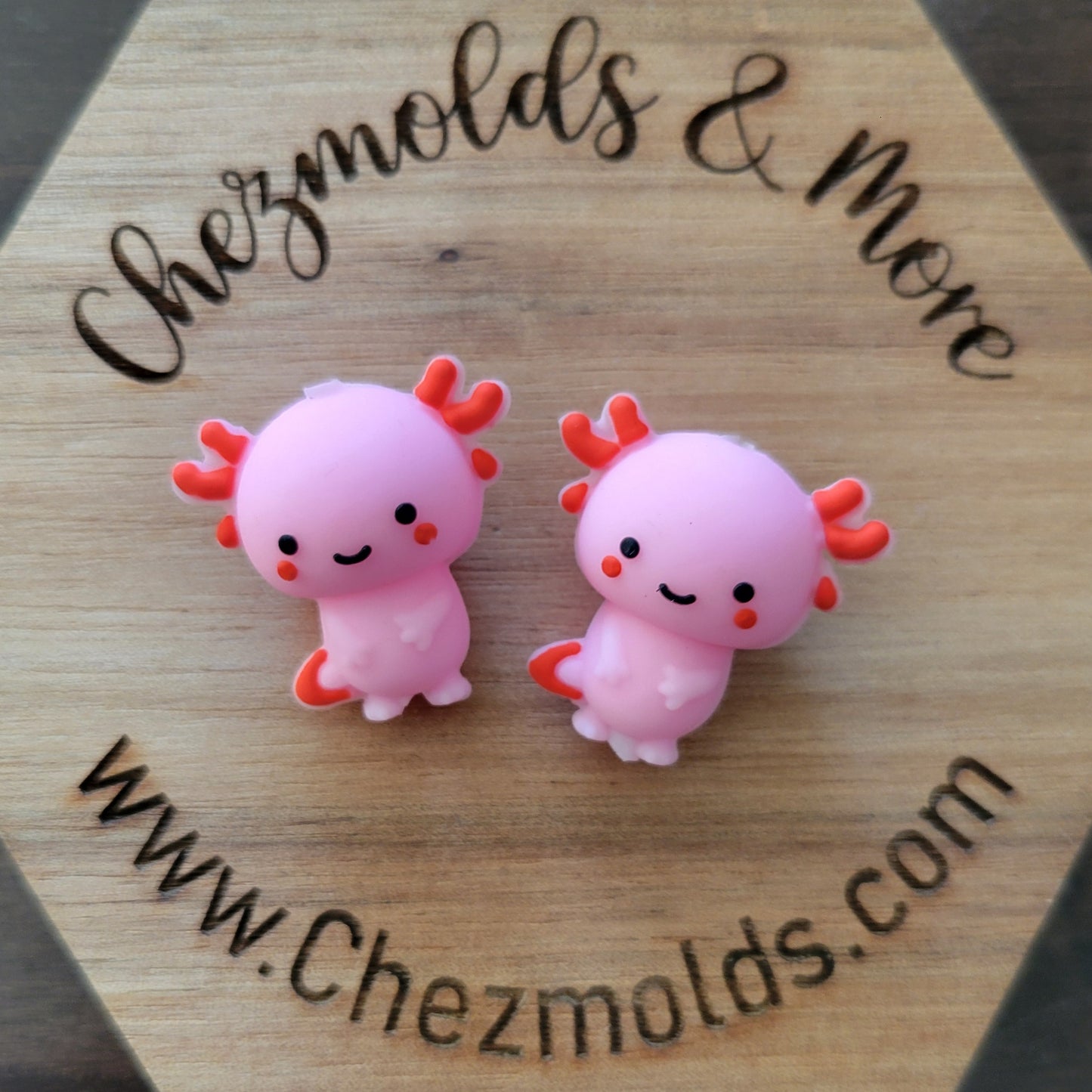 3D Axolotl- Silicone focal Bead