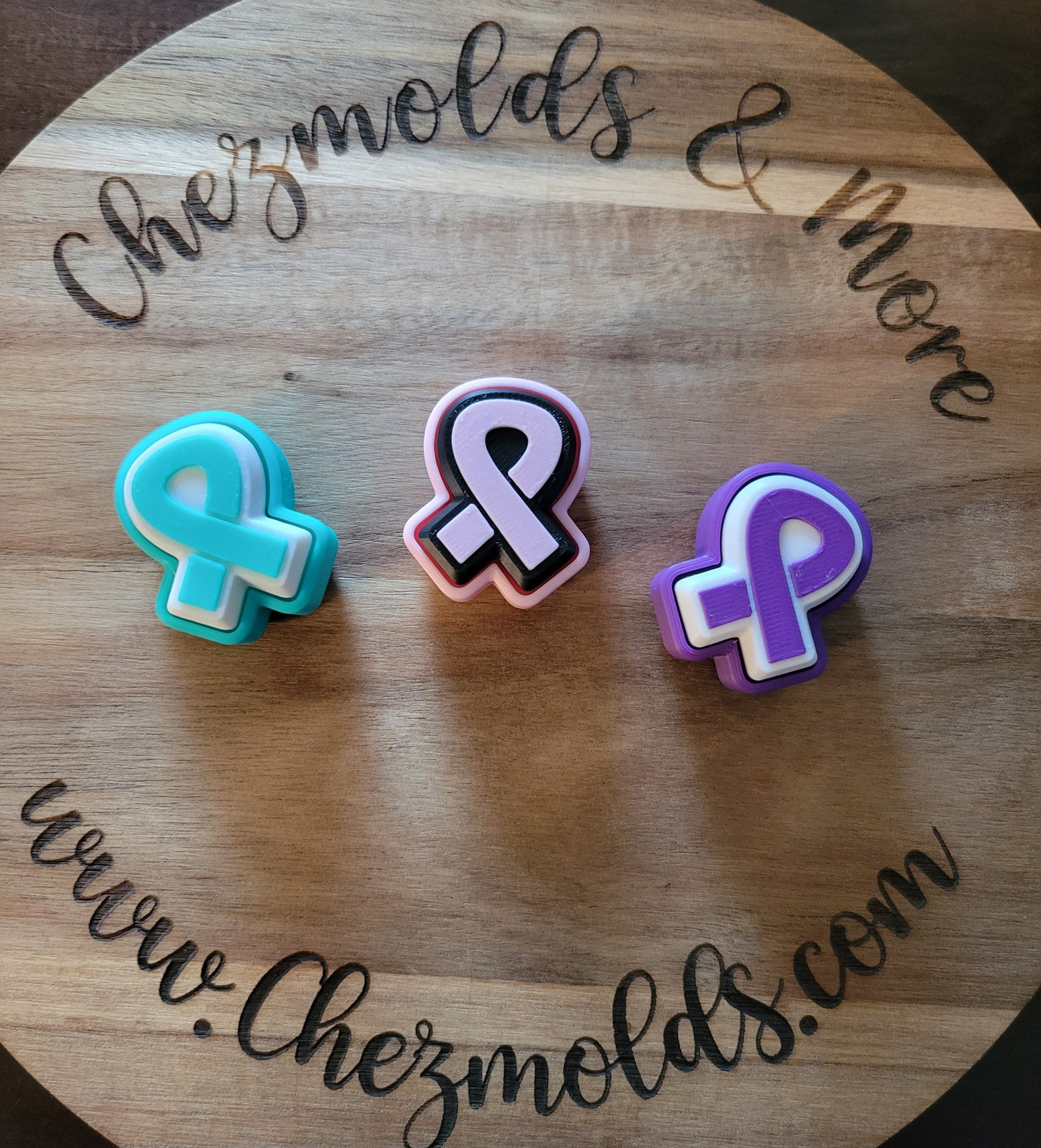 CE 3d printed  fidget clicker- with keychain hole - ribbons- custom colors Min order 5 each available!