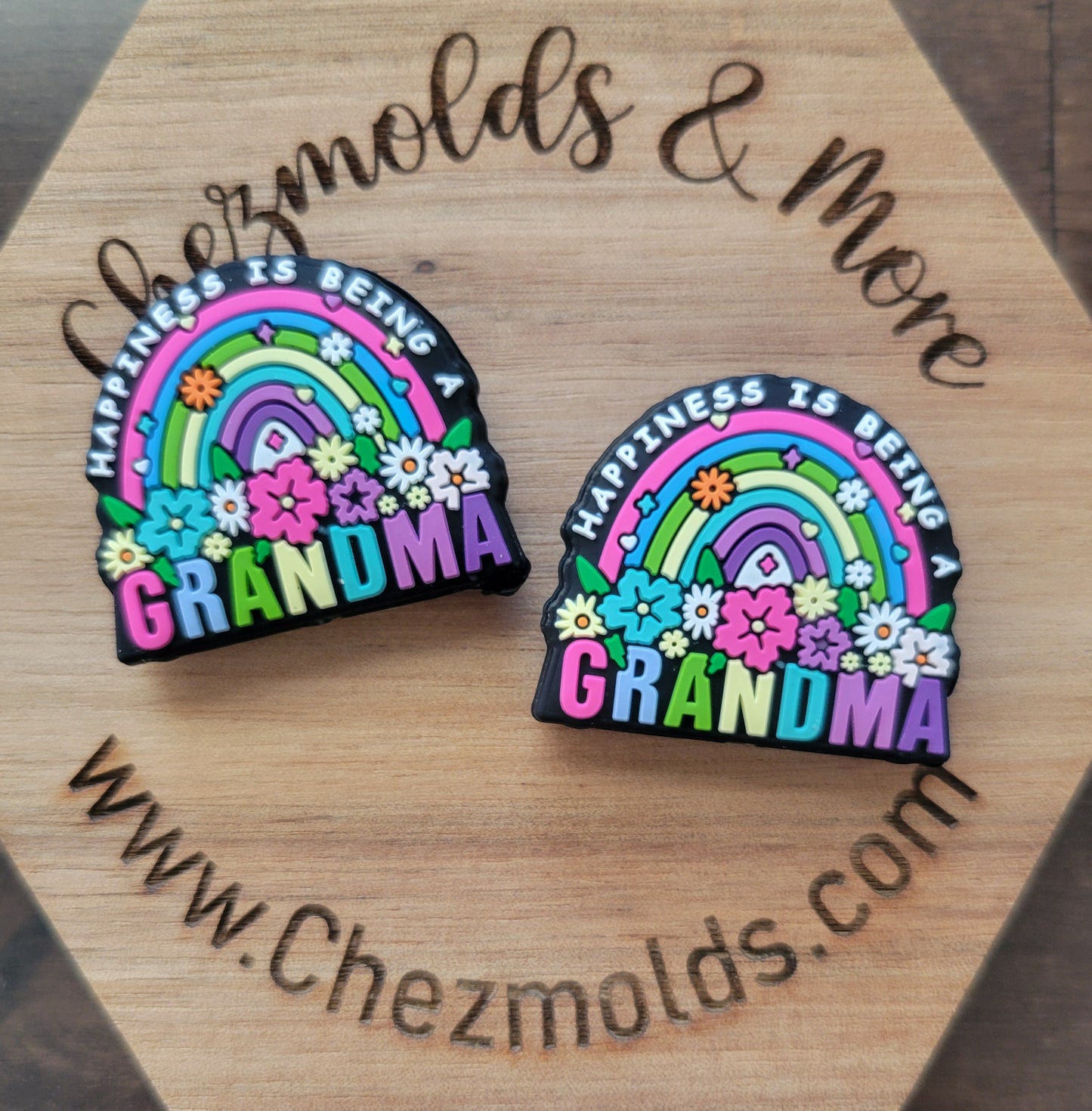 happiness is being a grandma- Silicone focal Bead