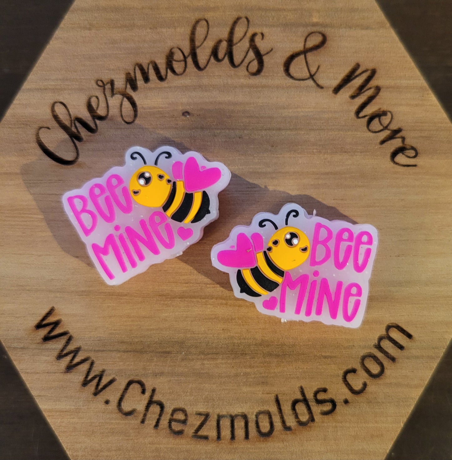 bee mine- Silicone focal Bead