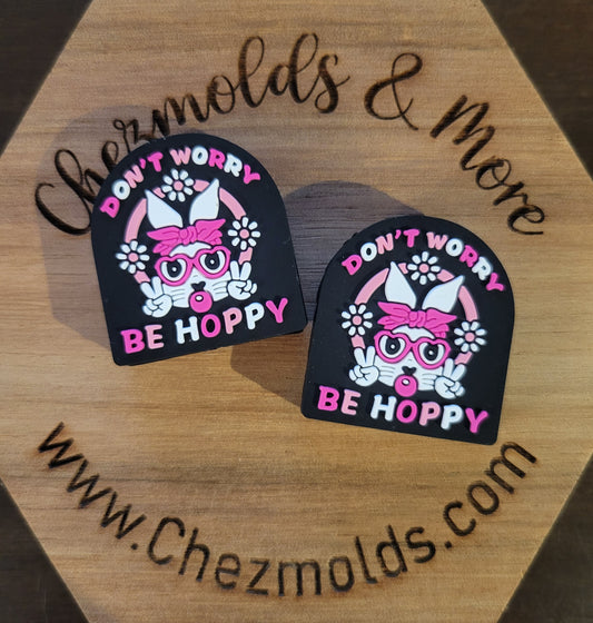 dont worry be hoppy- Silicone focal Bead