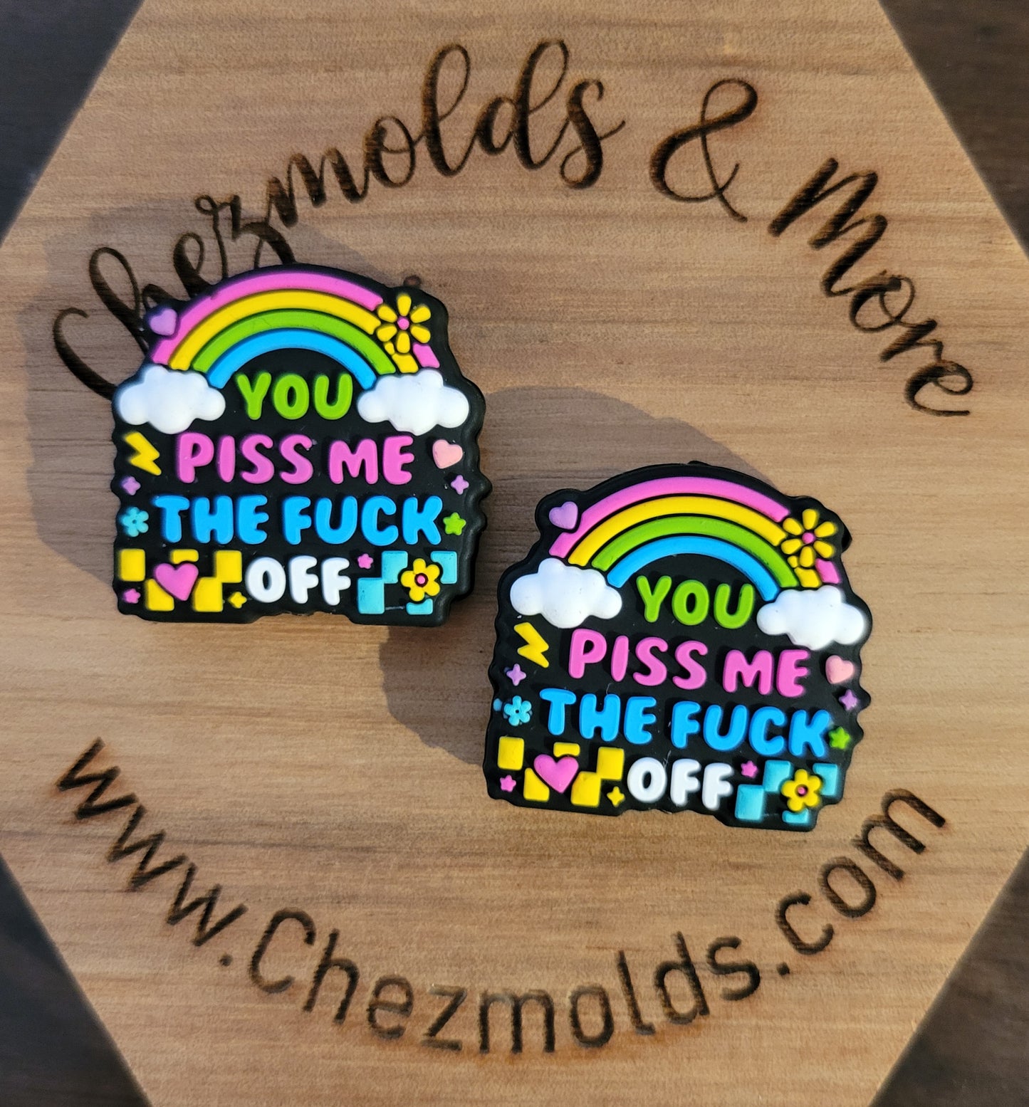 you piss me the f*ck off- silicone focal Bead