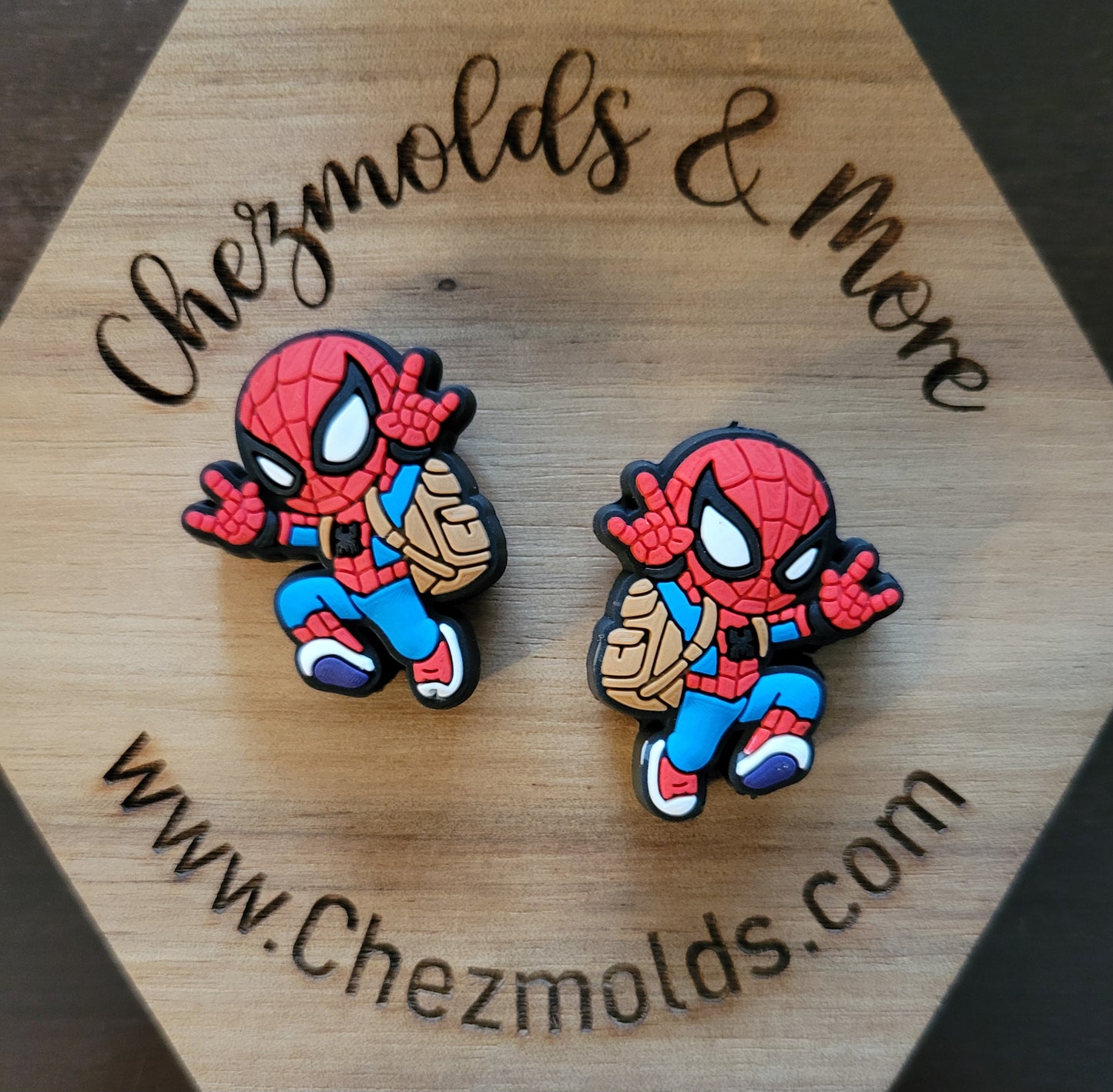 school spidey- focal Bead