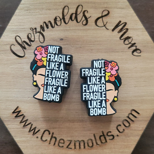 not fragile- bomb- Silicone focal Bead