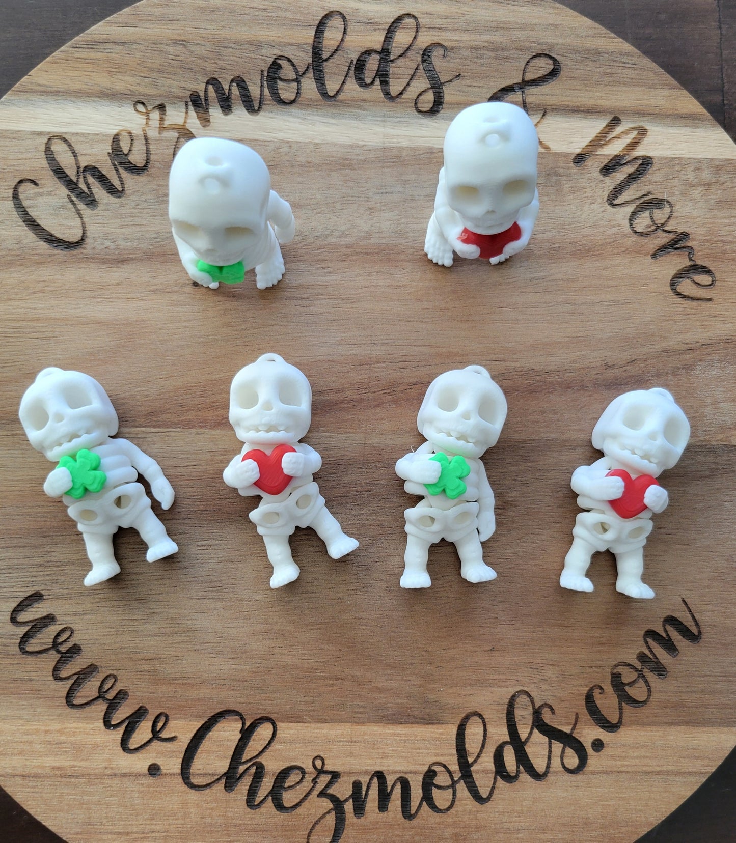 Beadable 3d printed -flexy skellys