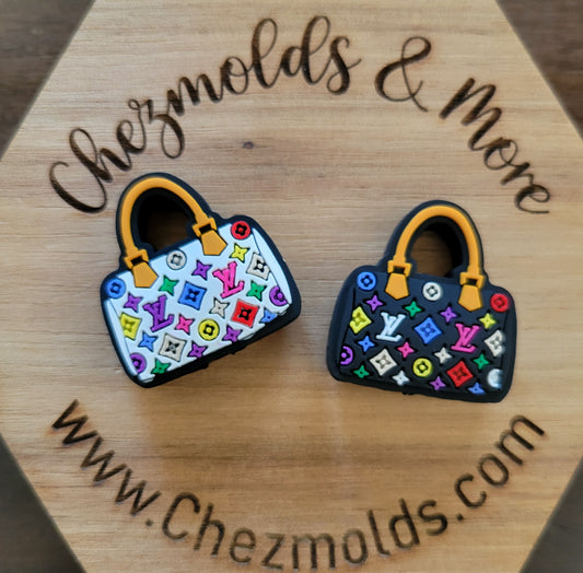 fancy purse- Silicone focal Bead