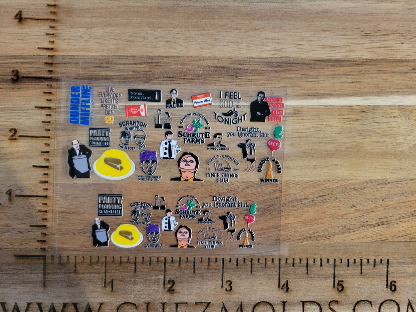 UV DTF transfer for tumbler keychain- Schute farms