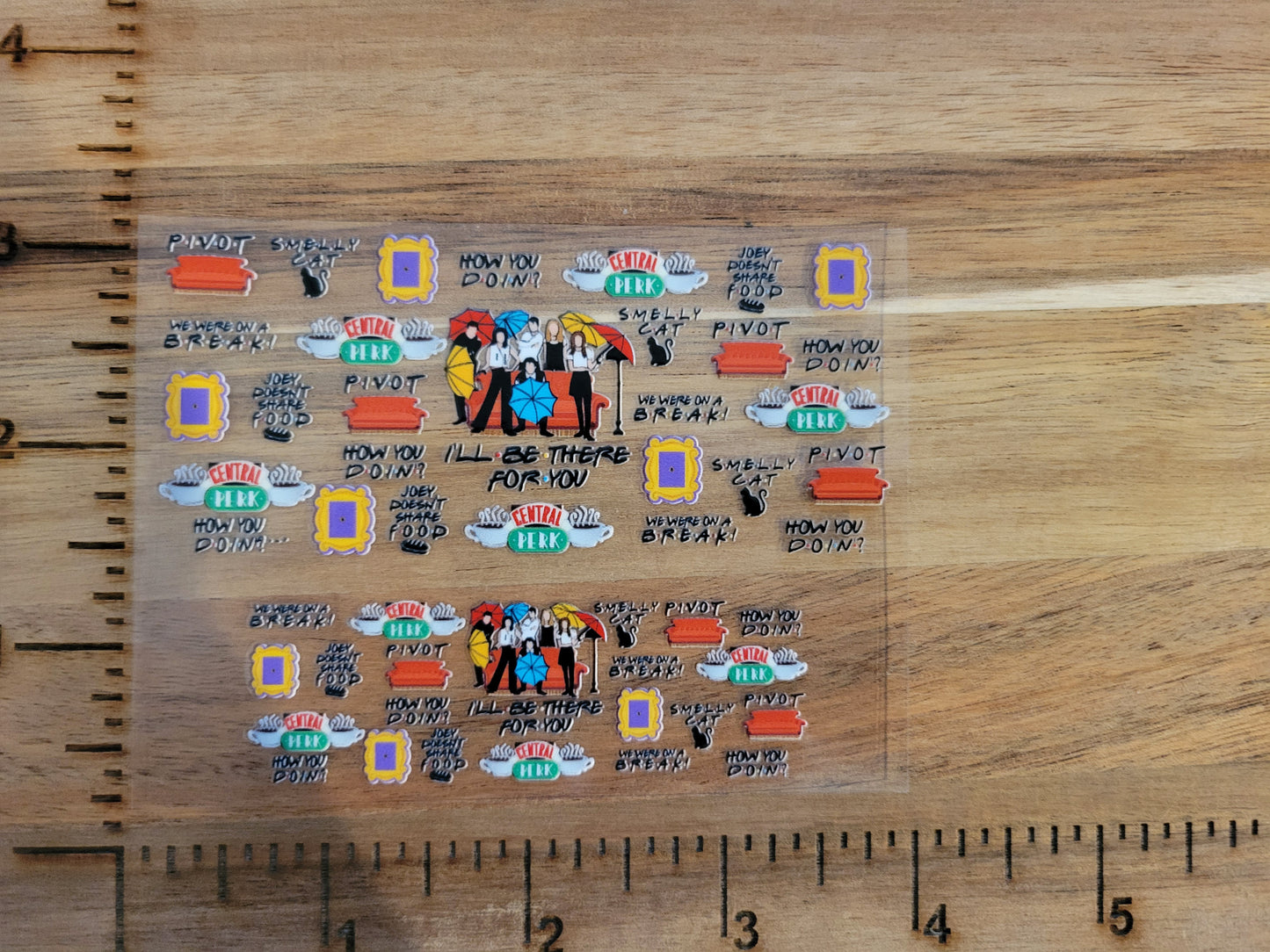 UV DTF transfer for tumbler keychain-Friends- little frames