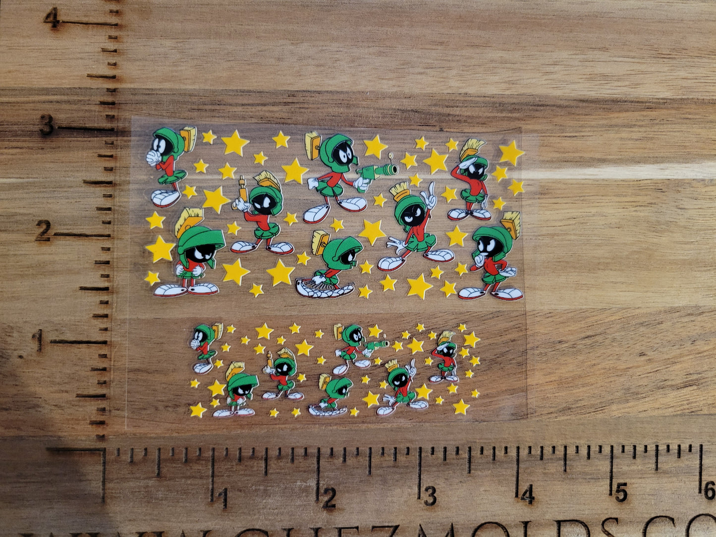 UV DTF transfer for tumbler keychain- Marv