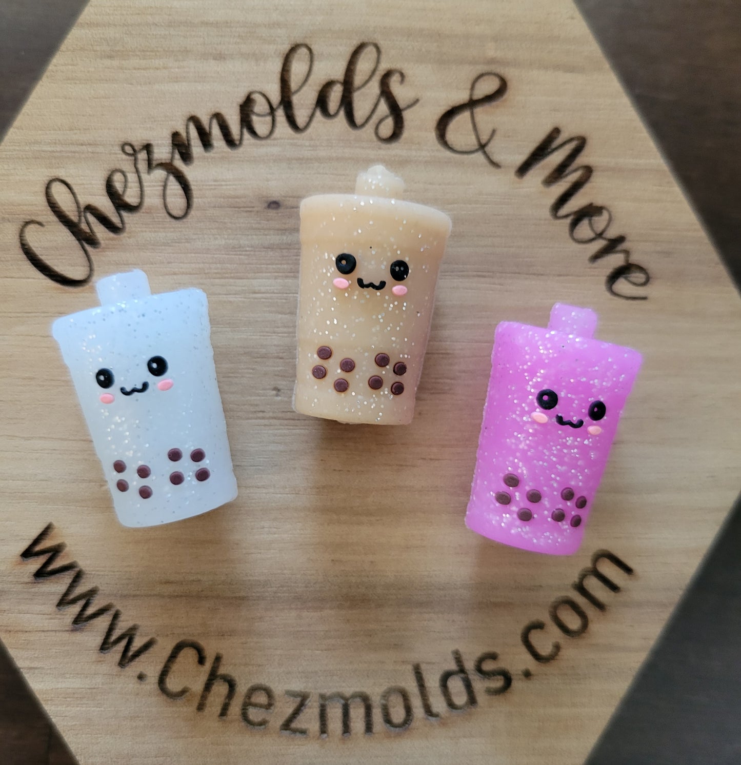 3d boba- Silicone focal Bead