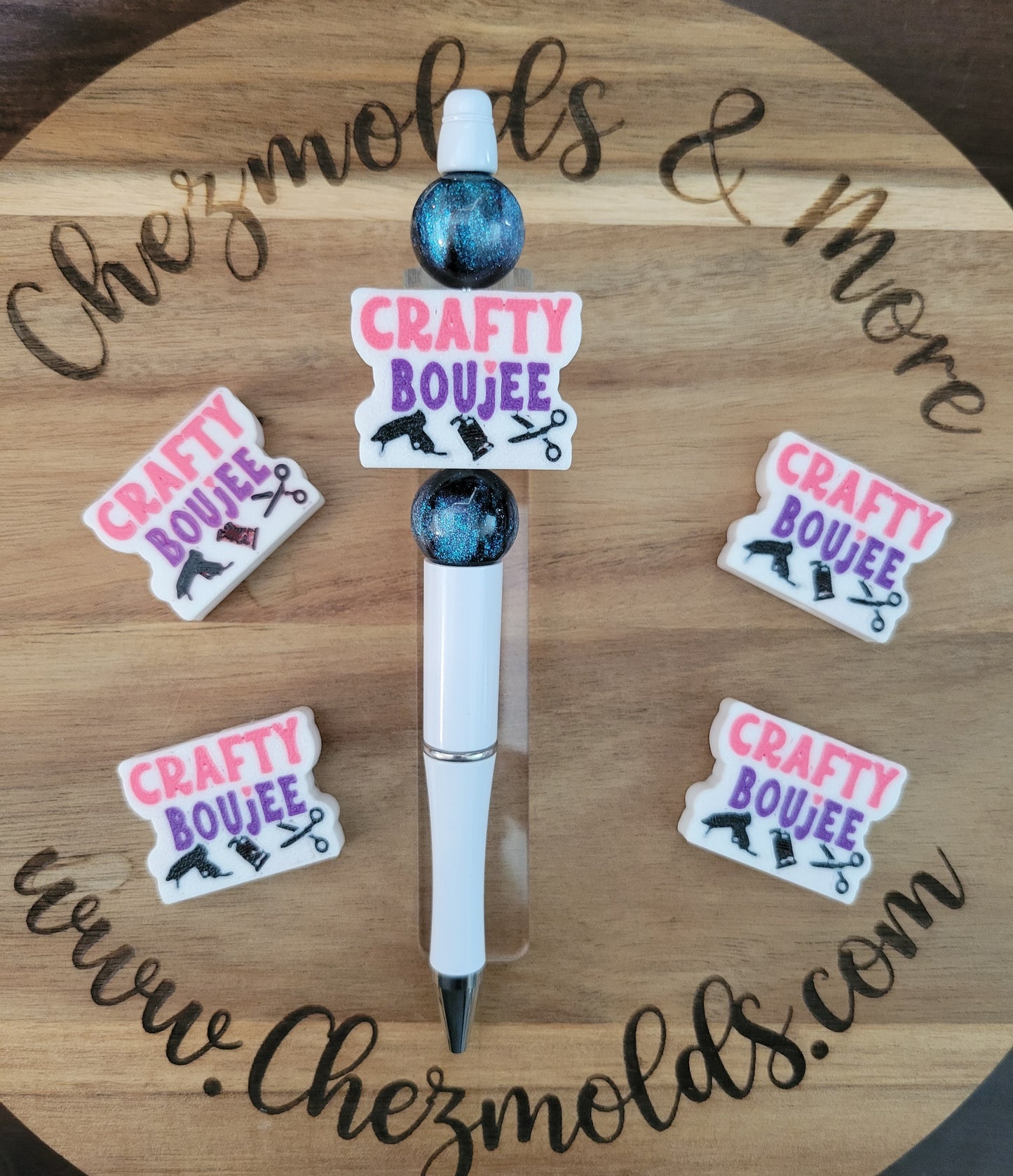 CE 3d printed focal Bead - Crafty Boujee