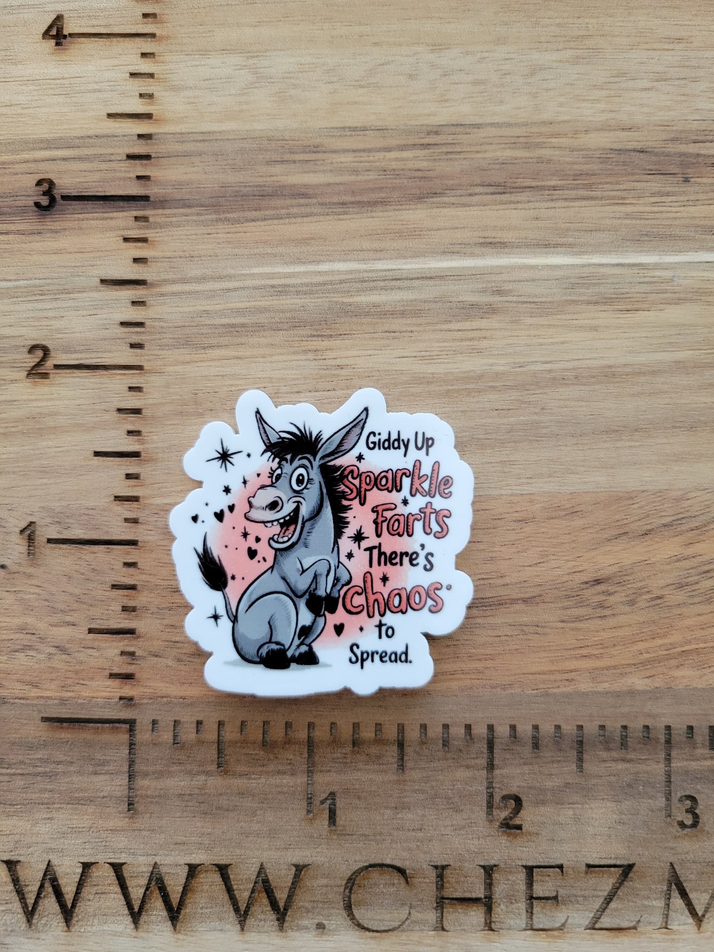 uv printed acrylic flatback- sparkle farts