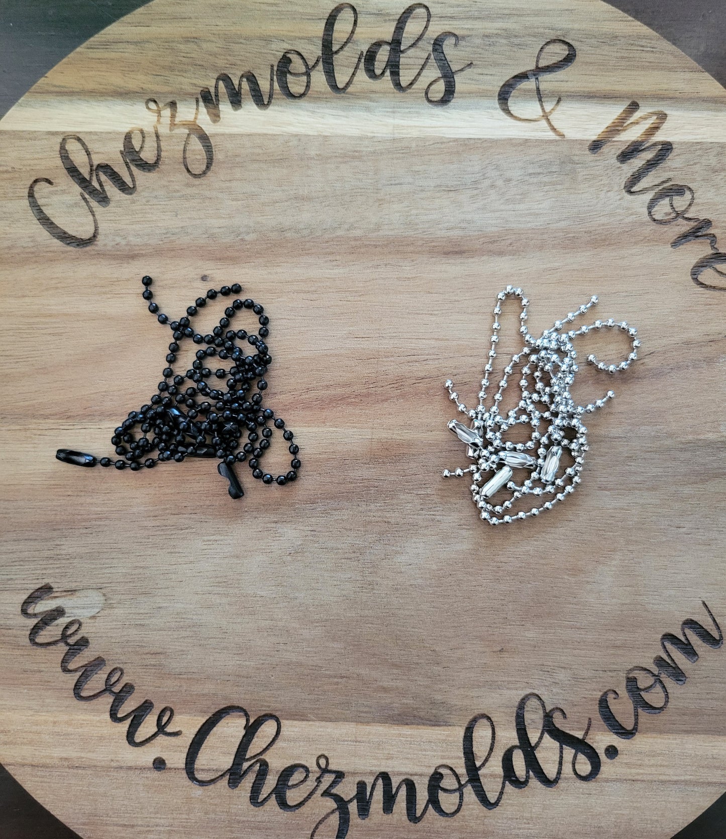 Ball chain with clasp for fidgets- set of 5