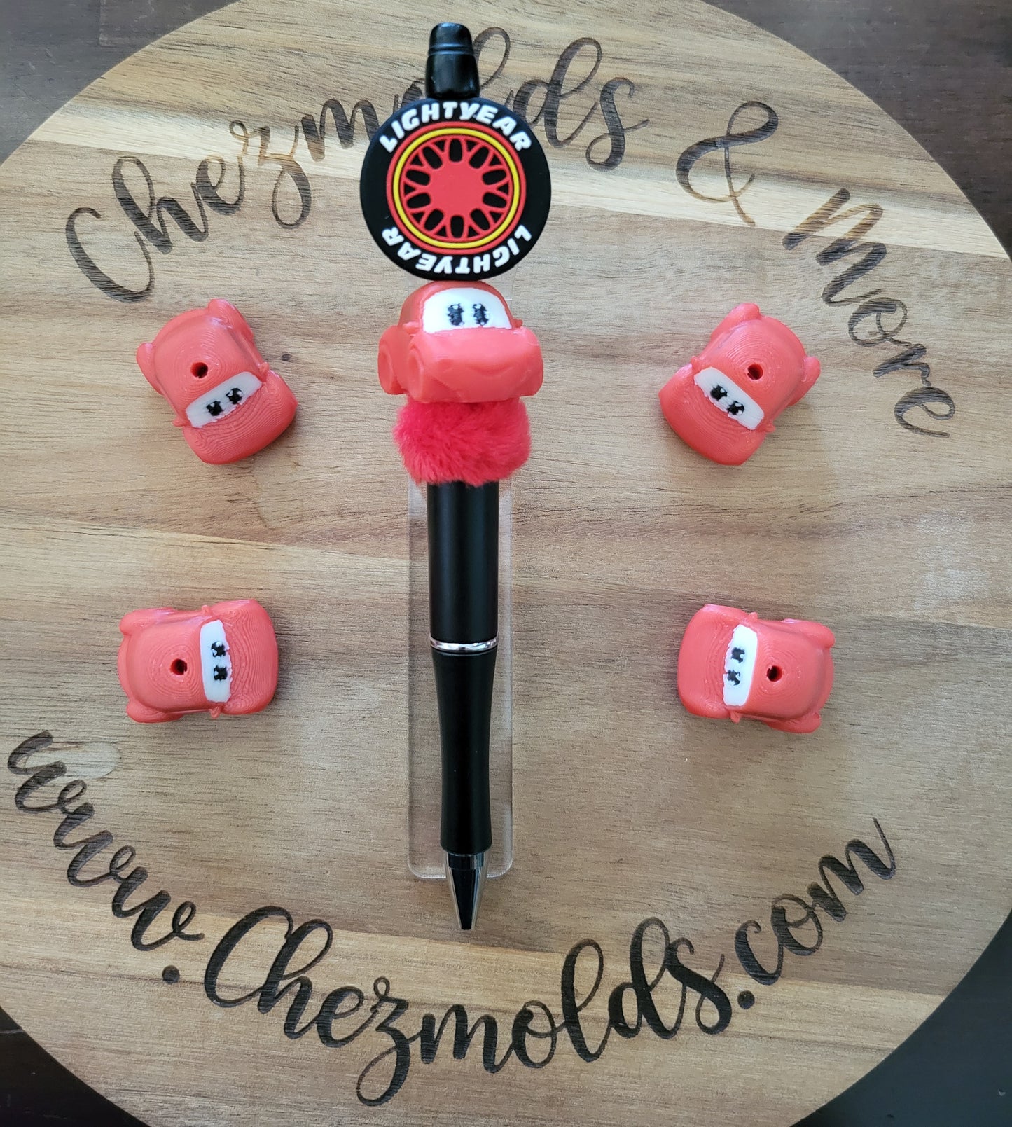 CE 3d printed focal Bead-cutie car