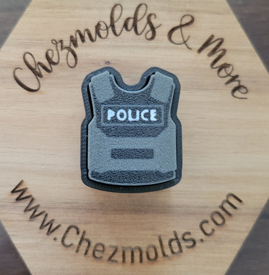 CE 3d printed  fidget clicker- with keychain hole - police