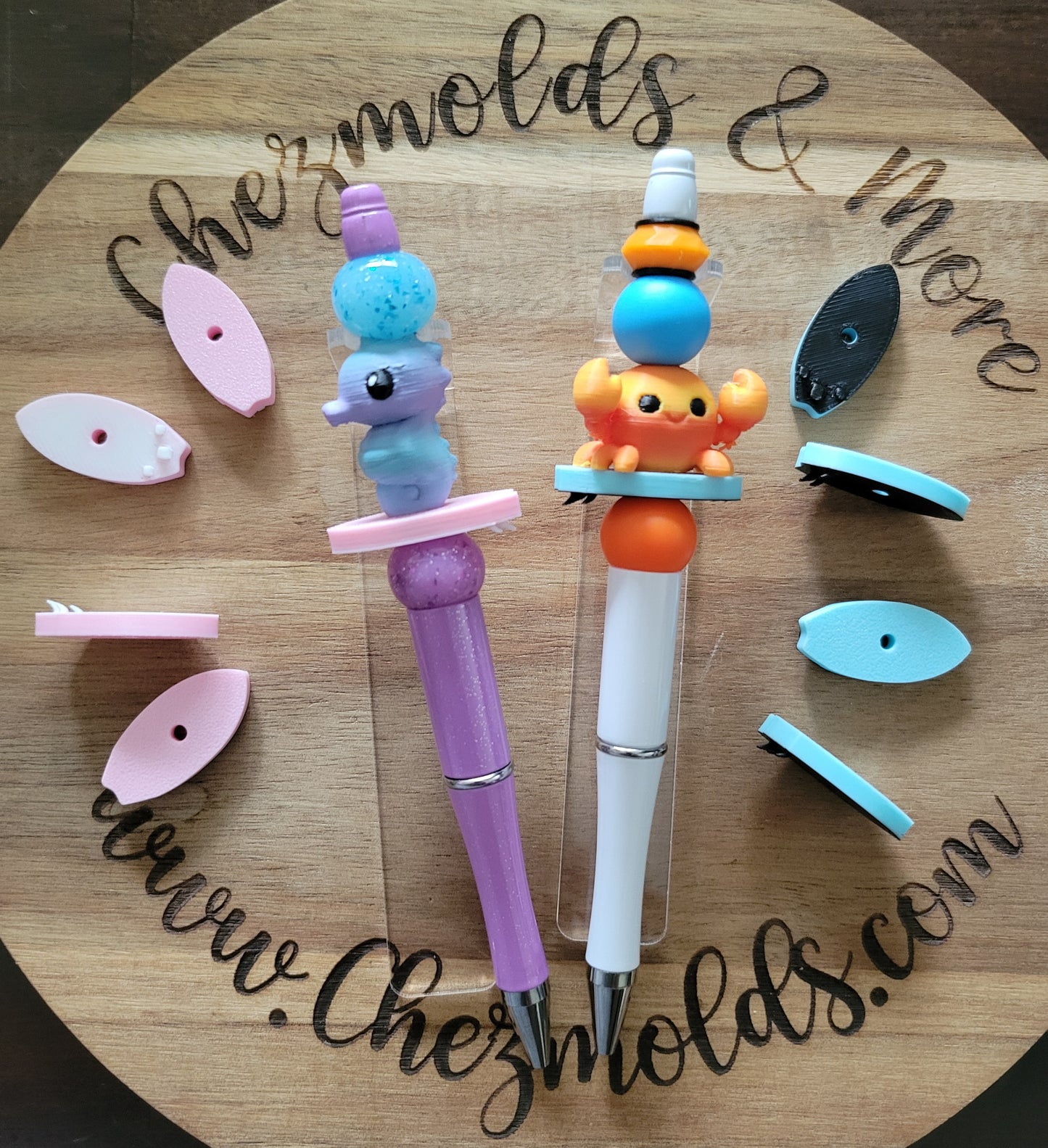 CE 3d printed focal Bead - Surfboard!!