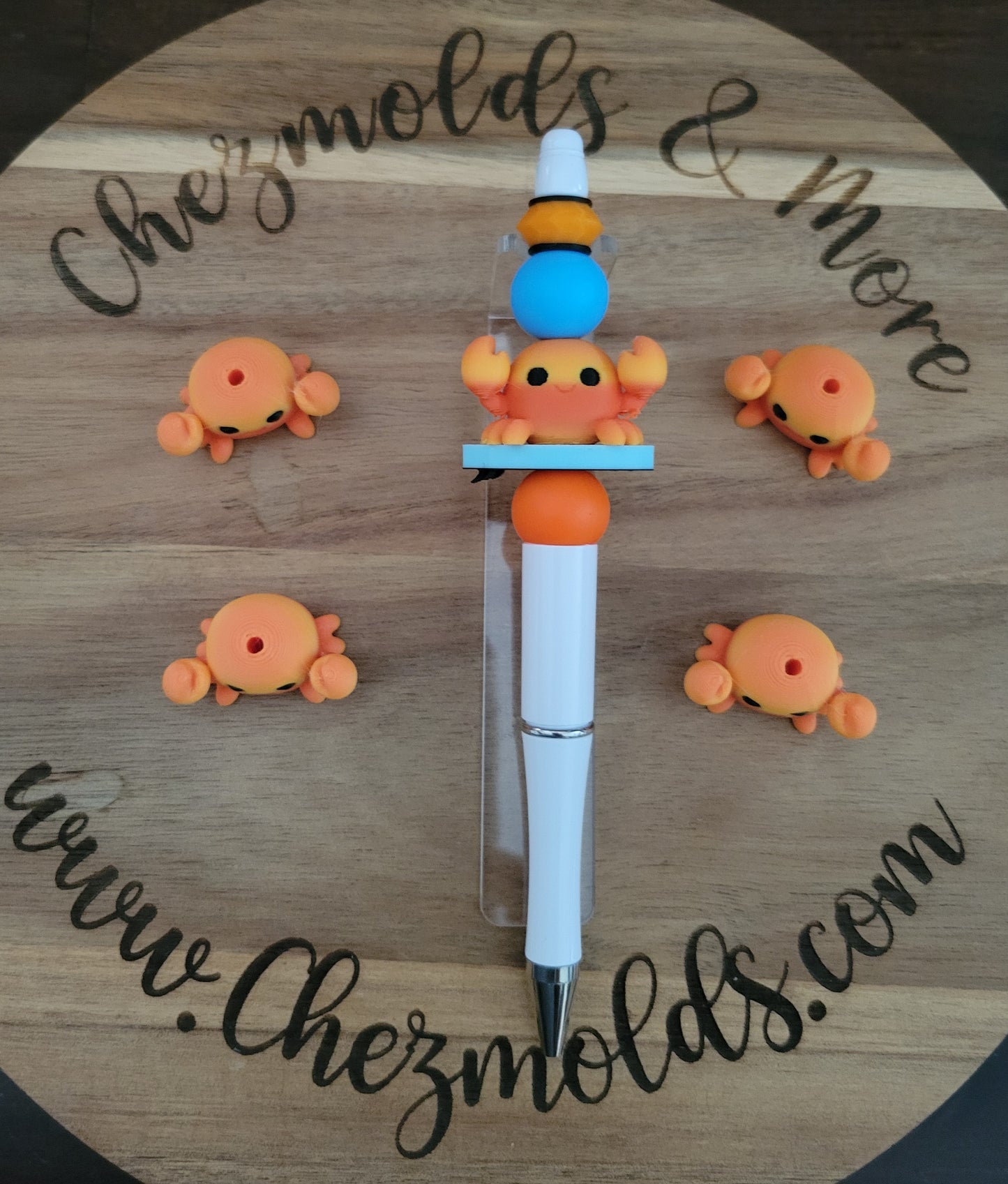 CE 3d printed focal Bead - crabby