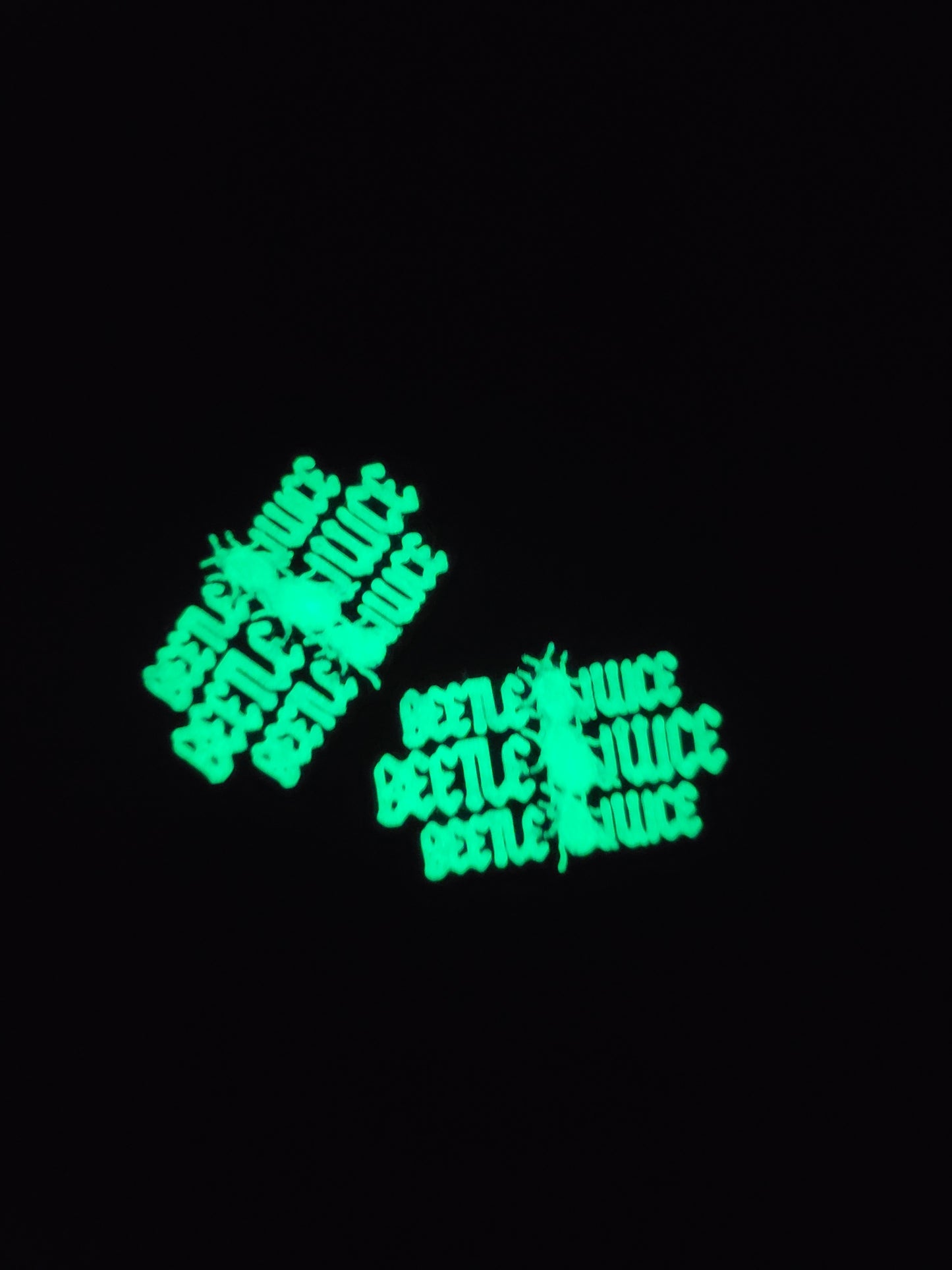 CE 3d printed straw topper- glow in the dark Beetle x3