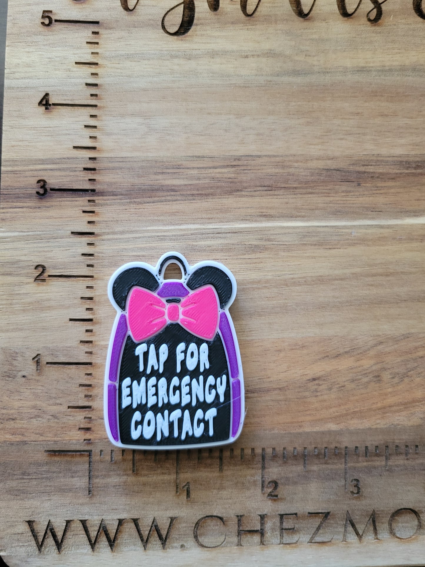 Beadable 3d printed - NFC Bag tag