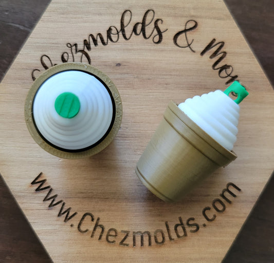 CE 3d printed  fidget clicker- with keychain hole -3d frap clicker