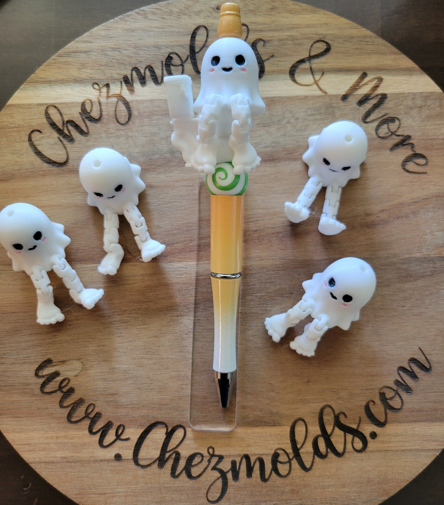 CE 3d printed focal Bead- ghost kicker ( flexy feet)