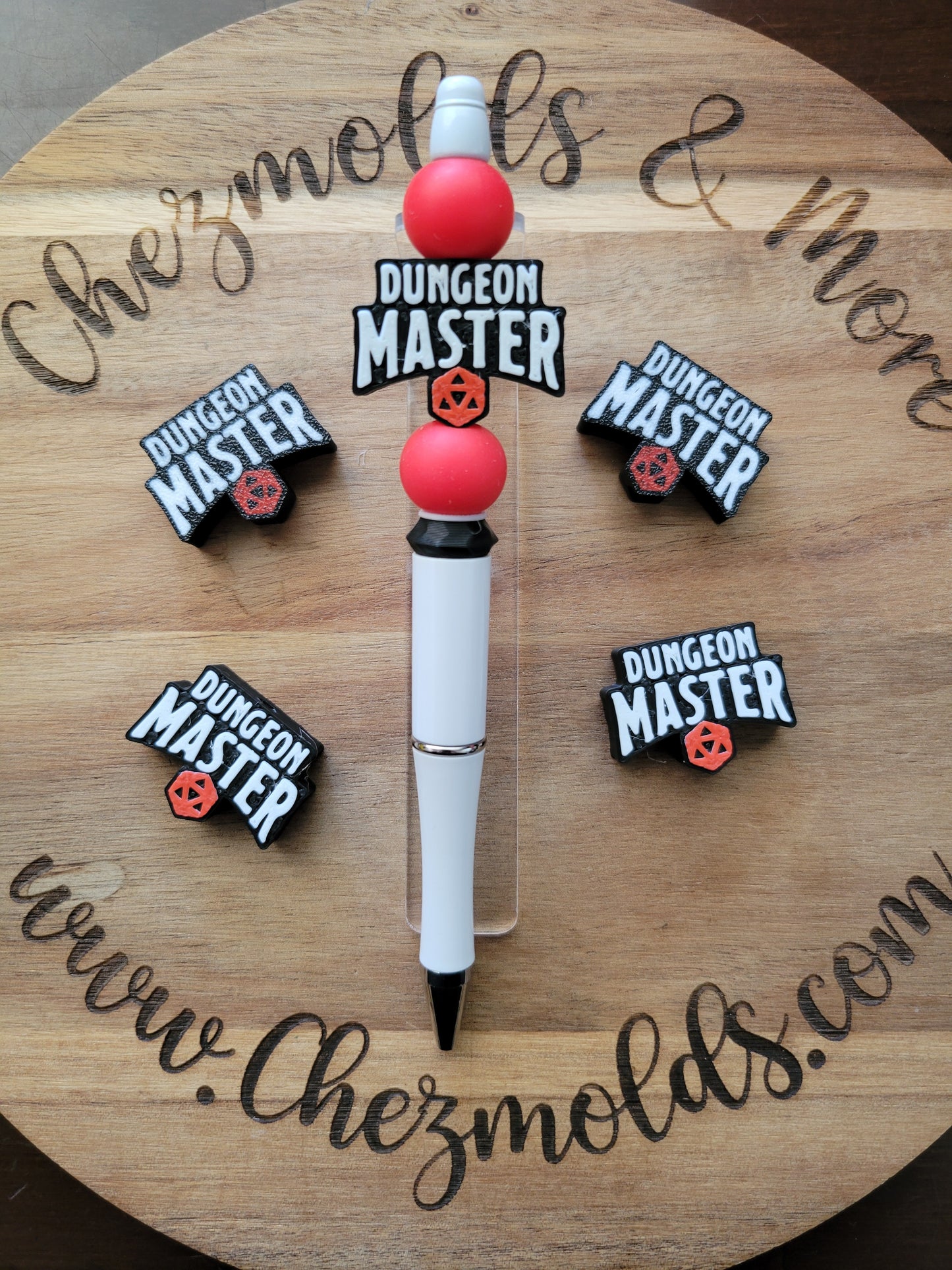 CE 3d printed focal Bead-Dungeon Master