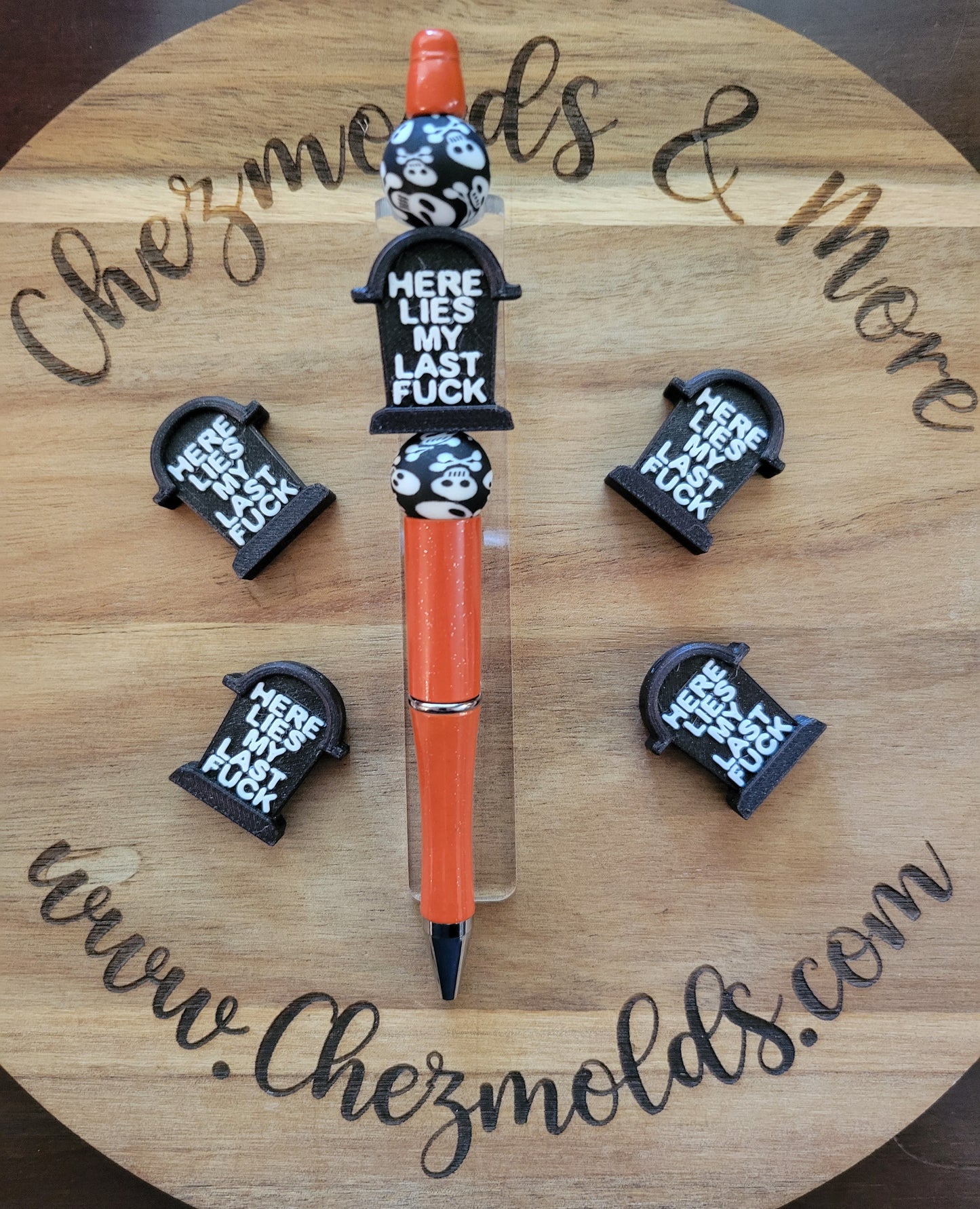 CE 3d printed focal Bead-Tombstones