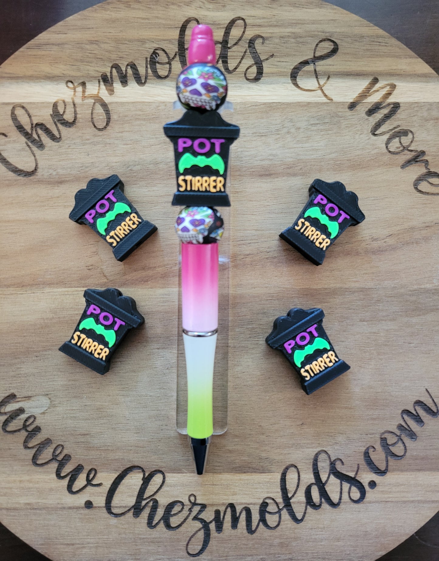 CE 3d printed focal Bead-Tombstones