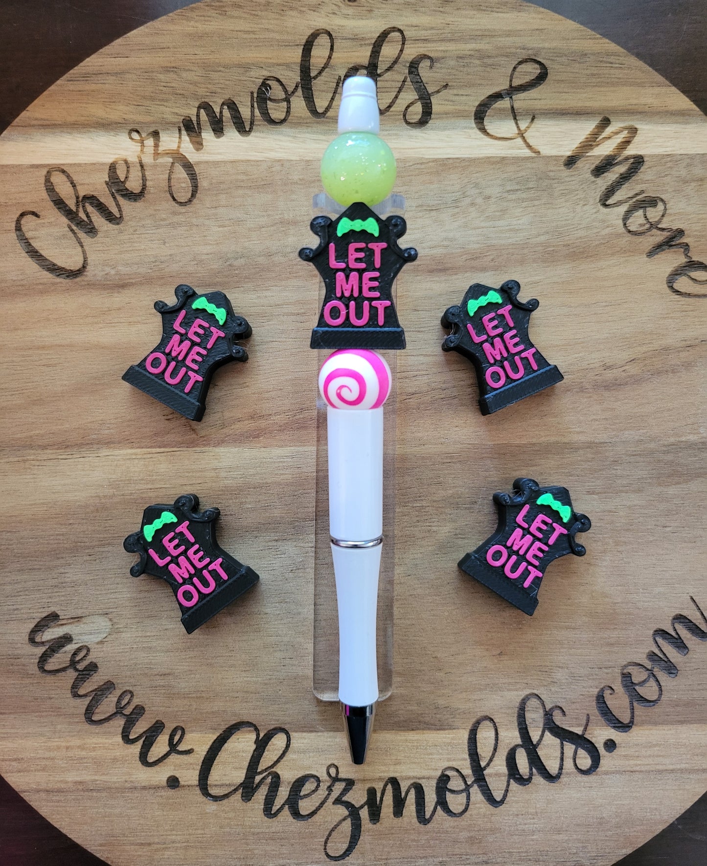 CE 3d printed focal Bead-Tombstones