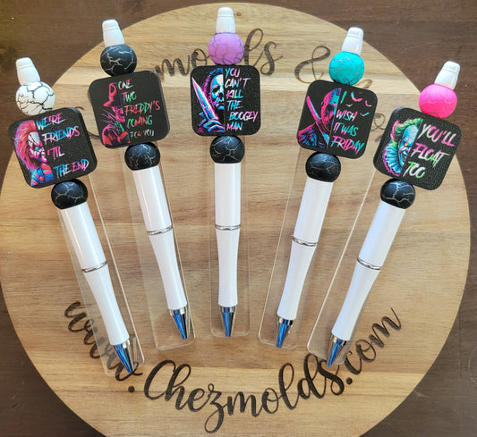 CE 3d printed focal Bead-horror prints