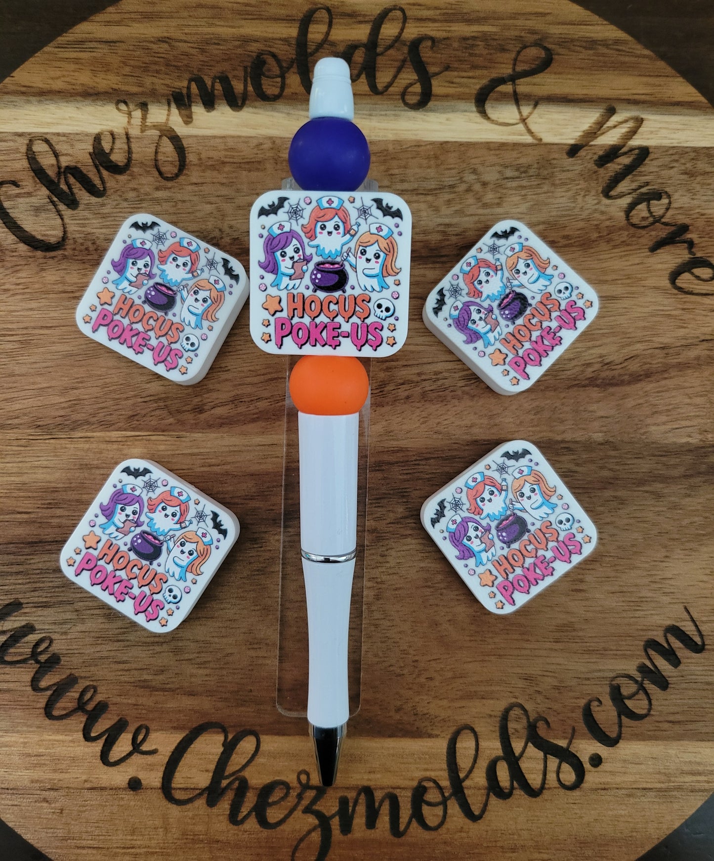 CE 3d printed focal Bead-hocus poke-us