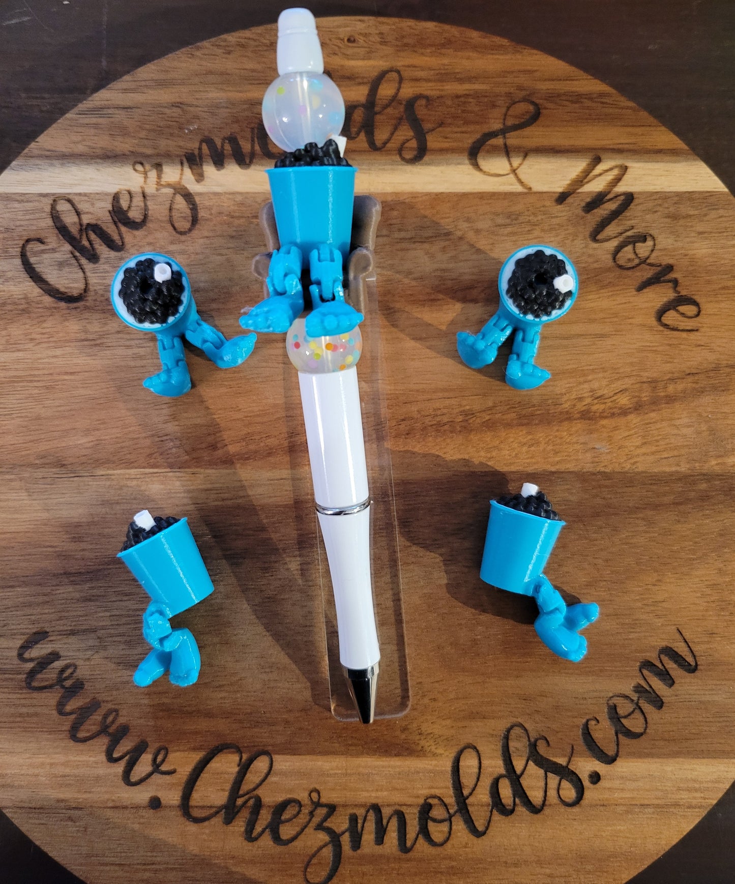 CE 3d printed focal Bead- Boba kicker ( flexy feet )