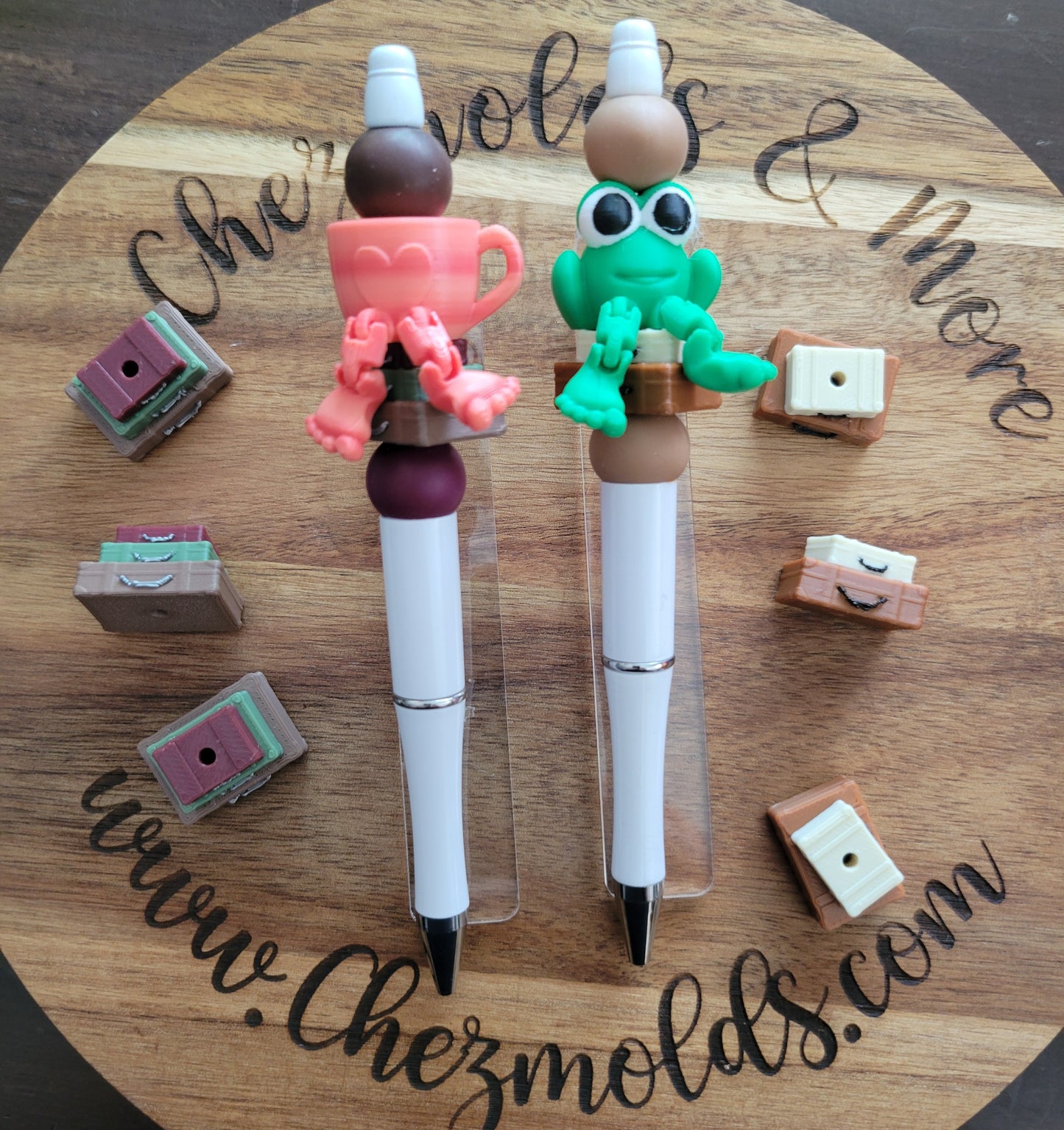 CE 3d printed focal Bead -suitcases