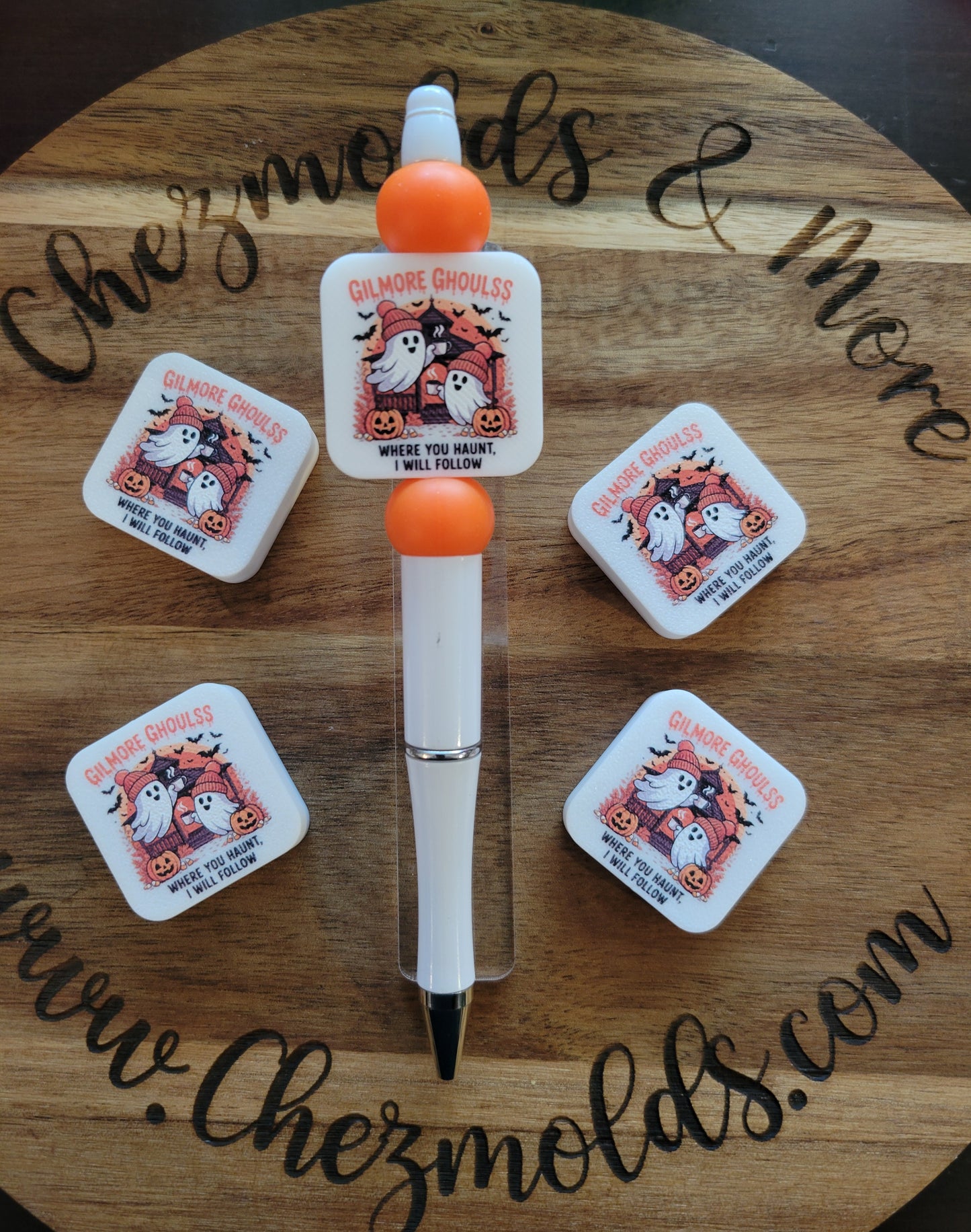 CE 3d printed focal Bead-Gilmore Ghouls