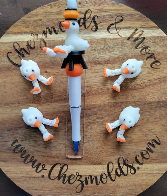 CE 3d printed focal Bead-Goose Kicker ( flexy feet )