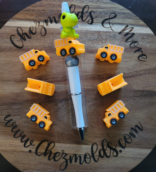 CE 3d printed focal Bead- Dump truck