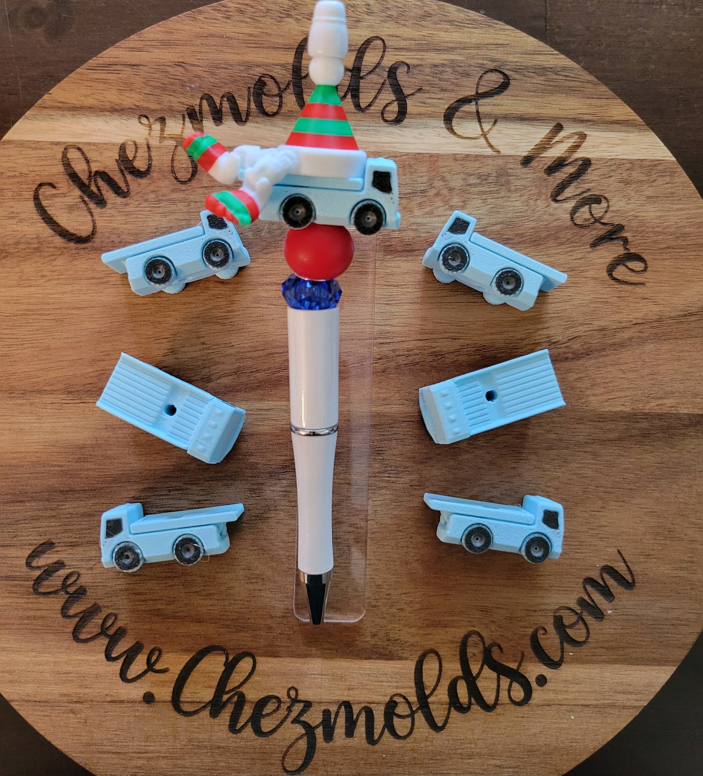 CE 3d printed focal Bead- Flatbed Tow truck