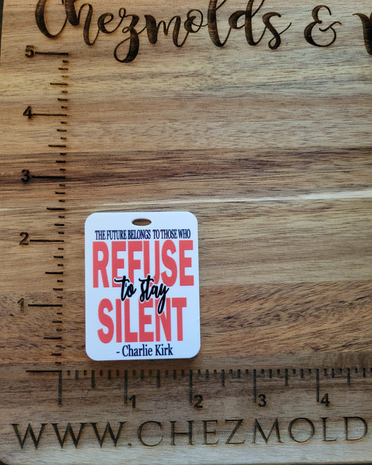 uv printed acrylic Keychain-Charlie silent