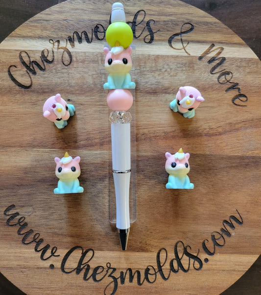 CE 3d printed focal Bead- cutie 3d uni