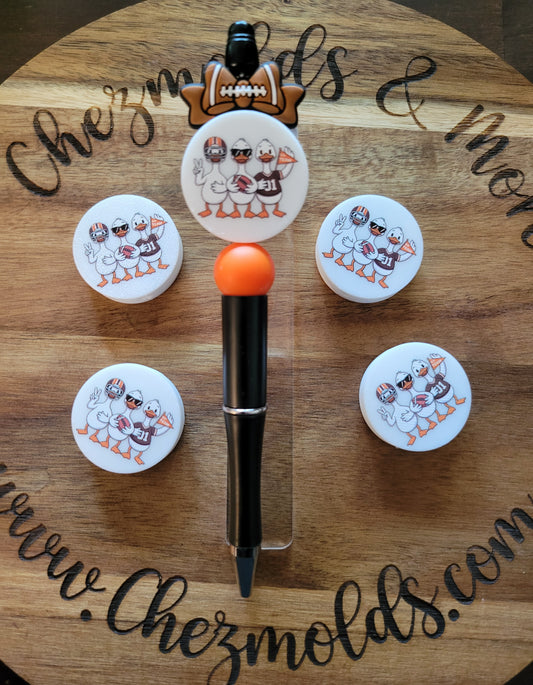 CE 3d printed focal Bead-goose football