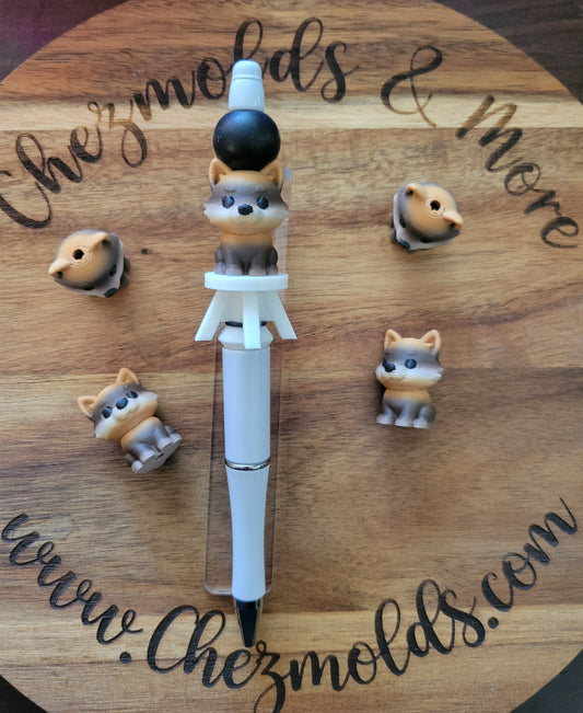 CE 3d printed focal Bead -Cutie fox