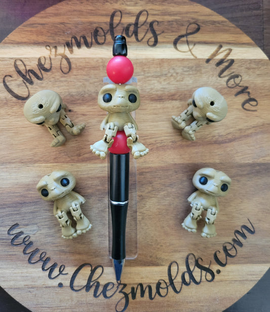 CE 3d printed focal Bead- baby ET kicker ( flexy feet )