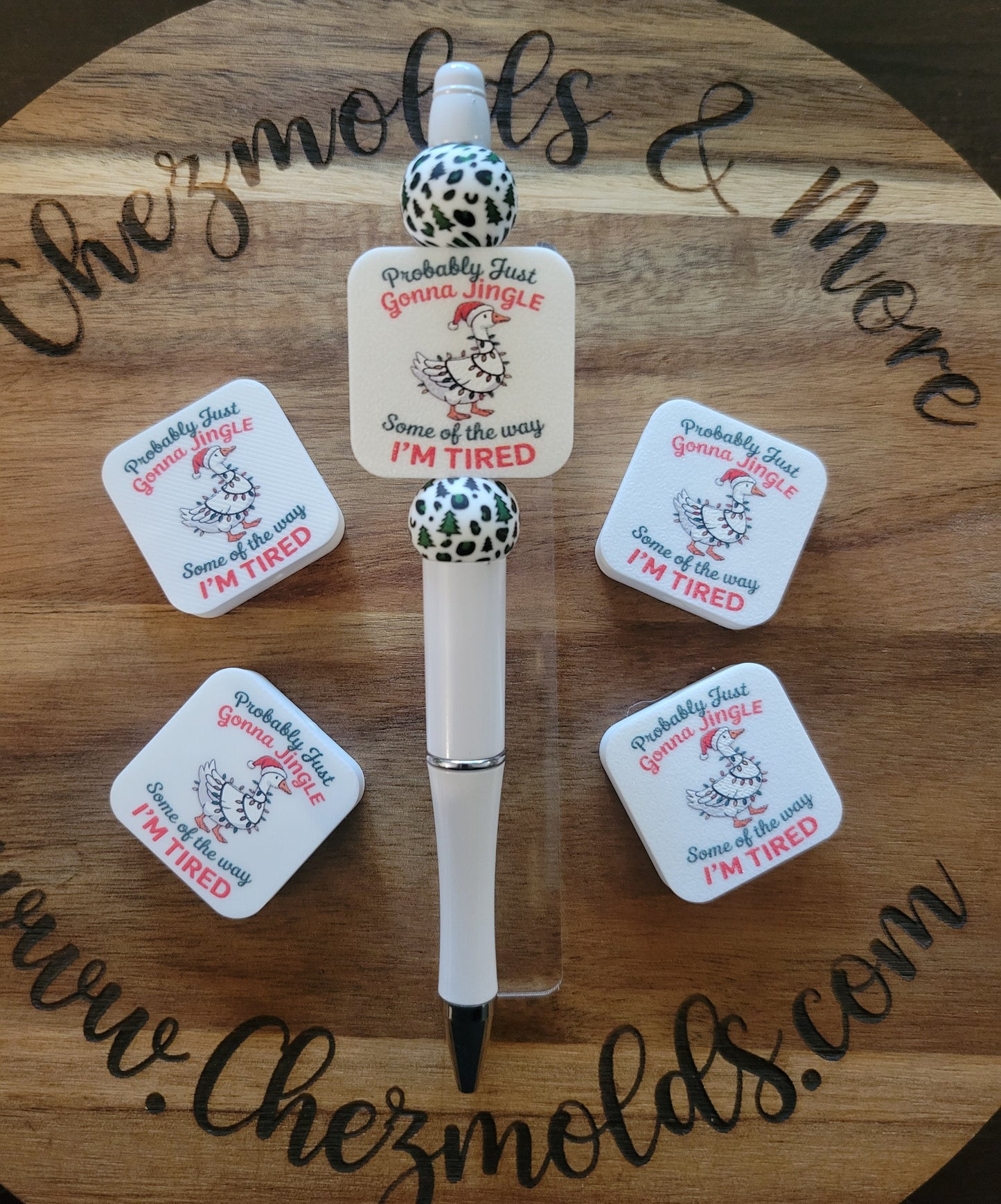 CE 3d printed focal Bead-Jingle part of the way