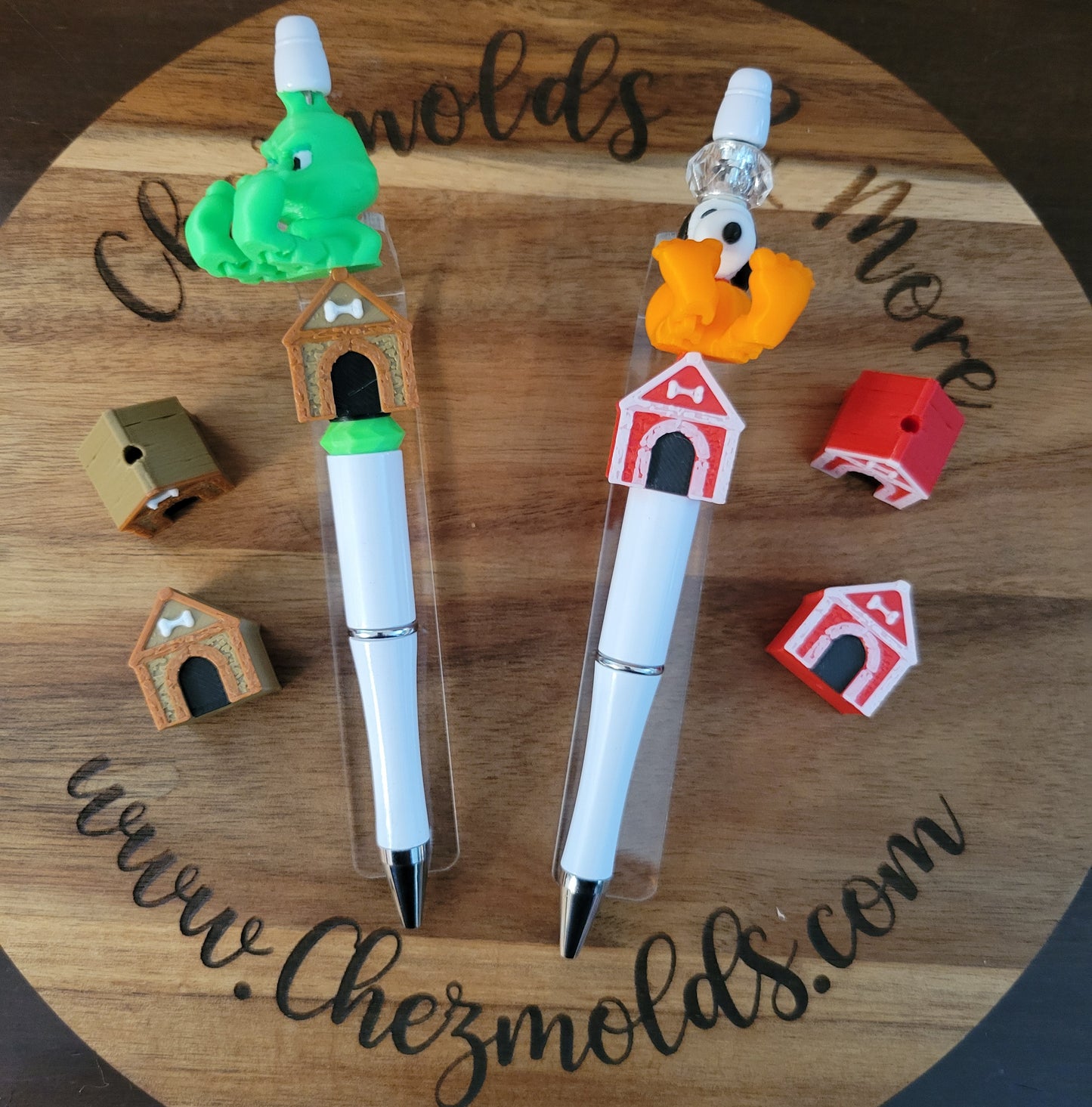 CE 3d printed focal Bead- dog house